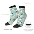 thumbnail image 6 of Pofeuu Colorful Dog Print 30cm Socks, Adult Running Hiking Socks for Youth and Adult, 6 of 7