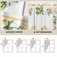 thumbnail image 3 of Lemon Yellow Swag Curtains Modern Country Flower Floral Summer Spring Swag Valances for Kitchen Windows, Window Treatment Topper Curtains for Living Room Bedroom Bathroom, 28" W x 36" L, 3 of 6