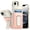 Beige+Light Pink, variant on For iPhone 17E / 16E / SE4 Card Holder (2X) with Wrist Strap Hybrid With KickStand - Beige+Light Pink