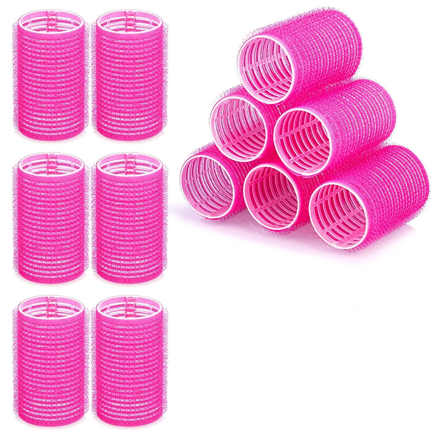 Duslogis Hair Rollers for Short Hair, 12Pcs Small Rollers Hair Curlers