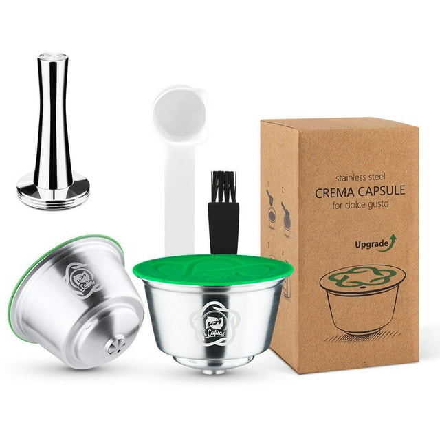 Yeacher Compatible avec Machine à Café Dojo Réutilisation de Graisse Acier Inoxydable Capsule de Café Dojo Kesi Coque