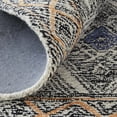 thumbnail image 6 of Binada Tufted Accent Rug, Tribal, Apricot Orange/Teal Green, 3ft-6in x 5ft-6in, 6 of 6