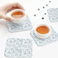 thumbnail image 4 of Leather Coasters with Heat-resistant for Drinks, Math equation Print Cup Coasters Cup Pad Mat for Tabletop Protection, Coffee Table, Office Desk and Housewarming Gift, 4 of 5