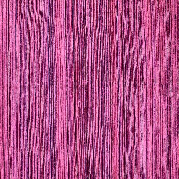 Ahgly Company Indoor Square Abstract Pink Modern Area Rugs, 3' Square