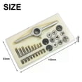 thumbnail image 1 of 31Pcs M1-M25 HSS Metric Tap And Die Set Screw Thread Plugs Taps Tapping Tools Taps Wrench Handle Tap And Die Tool Sets, 1 of 5