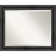 thumbnail image 2 of Rustic Pine Black Beveled Wood Bathroom Wall Mirror, 2 of 5