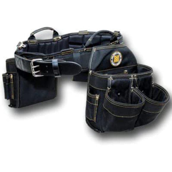 Rack-A-Tiers 43244 Electrician's Combo Belt & Bags - Medium (30" - 34")