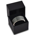 thumbnail image 4 of Charming Jewelers Tungsten Wedding Band Ring 9mm for Men Women Comfort Fit 18K Rose Gold Plated Plated Pipe Cut Flat Brushed Polished Lifetime Guarantee Size 12.5, 4 of 5