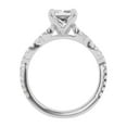 thumbnail image 2 of Unique Moments 2 ct Lab Grown Princess Diamond Infinity Solitaire Engagement Ring 10K White Gold, 2 of 6