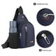 thumbnail image 3 of Bolsa de pecho para hombres---Gran capacidad, Impermeable Azul Oscuro, Bolso de hombro cruzado pequeño Bolso de hombro resistente al agua Bolso de hombro para viaje para hombres, mujeres, niños con ag, 3 of 7