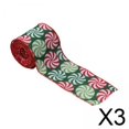 thumbnail image 1 of 3 Cintas Navideñas Decorativas Para Manualidades, Regalos De Fiesta, Estilo A, 1 of 10