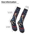 thumbnail image 2 of Xecao Patriotic Bulldog Art Print Compression Socks for Both Men And Women for Running, Travel, Flight, Nurse, 2 of 6
