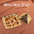 thumbnail image 3 of Snack Tray with Lid Dustproof Retro Pattern Alloy Medieval European Style Mini Nut Dish Desktop Ornament Daily Use, 3 of 7