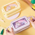 thumbnail image 3 of BeesClover Lunch Box Children Food Containers with 2 Layers, School Students Daycare Lunches/ Snack Container for Kids, 3 of 8
