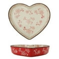 thumbnail image 1 of Ceramic Sakura Pie Pan Heart Shape Christmas Tree Shape Baking Dish for Lasagna, Apple Pie, 1 of 7