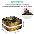 thumbnail image 5 of Chameleon Travel Portable Square Jewelry Box Organizer: Ideal Solution for Rings, Earrings, Necklaces, Bracelets, and More! Gift for Girls and Women., 5 of 6