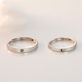 thumbnail image 3 of Sun and Crescent Moon Couple Matching Rings Sterling Silver for Women Men, 3 of 6