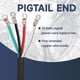 thumbnail image 3 of Cable de secado EP de 4 clavijas, 30 amperios, 10/4 SRDT, 1,2 m, NEMA 14-30, negro, 3 of 7