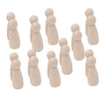 thumbnail image 1 of 20 Pack Lots Wooden Peg Dolls Unfinished Bodies Dolls Figurines Wedding Cake Toppers DIY Decoration Craft (55mm) 55mm Woman, 1 of 7