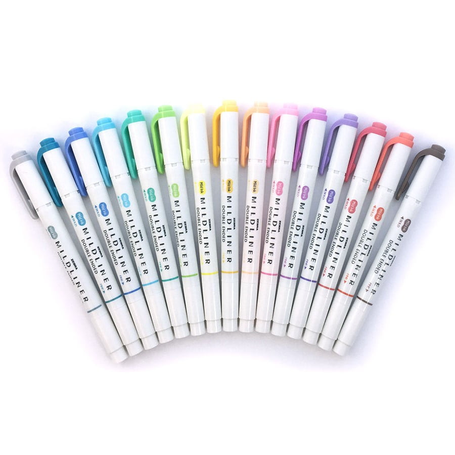 Zebra Mildliner Double Ended Creative Markers - Assorted Colors - Shop  Highlighters & Dry-Erase at H-E-B