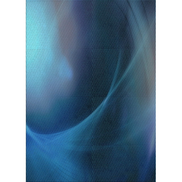 Ahgly Company Indoor Rectangle Patterned Blue Ivy Blue Area Rugs, 2' x 5'