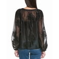 thumbnail image 2 of Vince Camuto womens  Half Placket Raglan Blouse, m, Black, 2 of 3