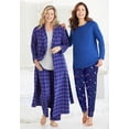 thumbnail image 6 of Dreams & Co. Plus Size Long Flannel Robe, 6 of 6