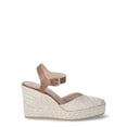 thumbnail image 2 of Time and Tru Women's Square Toe Espadrille Wedge Sandals, 2 of 5