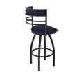 thumbnail image 2 of 860 Hunter 36" Swivel Bar Stool with Black Wrinkle Finish and Canter Twilight Seat and Back, 2 of 5