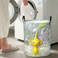 thumbnail image 4 of Lsque Pikmin pattern Laundry Hamper Basket, Tall Woven Rope Hamper Basket for Clothes, Lightweight Storage Basket, Collapsible Waterproof-Small, 4 of 8