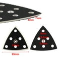 thumbnail image 6 of Pad Sanding Pad - 1pc - 6 Holes - 95x95x95mm - Backing Pad - For Sander - Hook & Loop - Triangle Sanding Pad New, 6 of 9