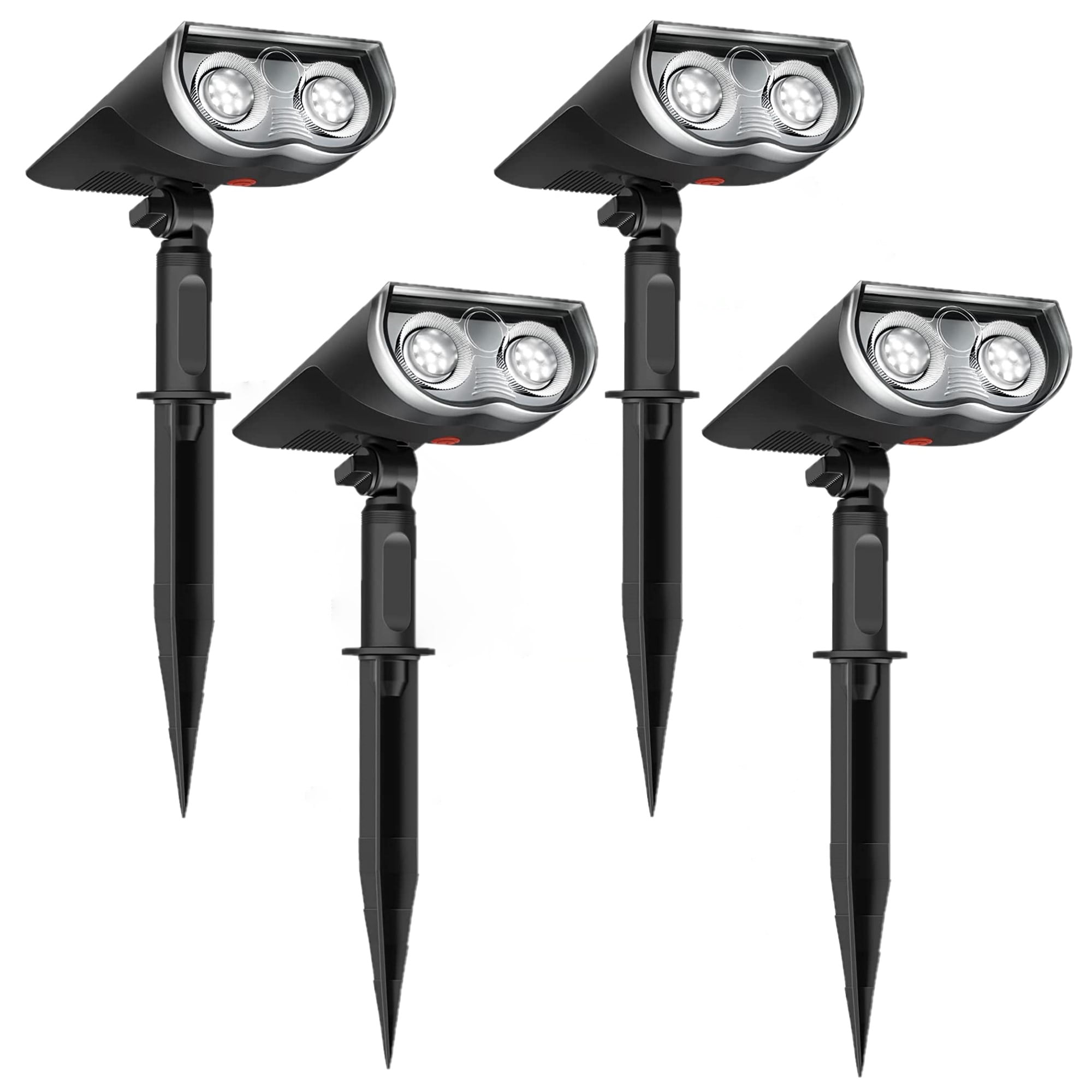 Linkind Solar Lights Outdoor, Solar Spot Lights Outdoor 800LM 6500K