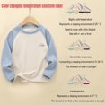thumbnail image 2 of Ahuyic Kids Casual Long Sleeved Blouse Top, Autumn/Winter Long Sleeve For Kid, Children's Solid Color Suitable For Both Men And Kid Casual Comfortable Long Sleeve Round-Neck Blouses & Shirts, 2 of 5
