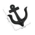 thumbnail image 2 of LOLIPPYY Gancho Para Puerta Estilo Vintage De Metal Negro Con Ancla Decorativo Y Resistente, 2 of 8