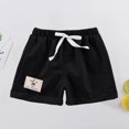 thumbnail image 5 of Atogsazn Toddler Baby Boys Jogger Shorts Kids Casual Jogger Athletic Short Pants Gym Trouser with Pocket Black 3-4 Years Fashion, 5 of 7