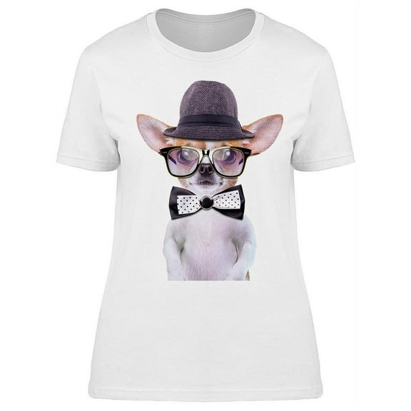 Stylish Chihuahua T-Shirt Women -Image by Shutterstock, Female x-Large