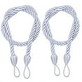 thumbnail image 2 of Puntoco Clearance 2Pcs Ropes Tie Backs for Window Curtain Cord Buckle Tiebacks Tie Backs White, 2 of 2