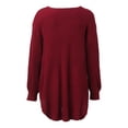 thumbnail image 7 of Women's Pullover Sweater Stylish Knitting V Neck Blouse for All Seasons Versatile Fashion Choice for Casual Outings and Everyday Wear, 7 of 7