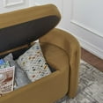 thumbnail image 7 of Modway Nebula Upholstered Performance Velvet Bench in Cognac Brown, 7 of 7