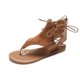 thumbnail image 5 of Sandalias planas romanas para mujer con correa abatible y punta redonda informales a la moda de verano Wmkox8yii shjk2659, 5 of 9