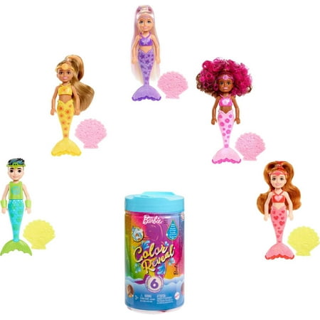 Barbie Chelsea Color Reveal Rainbow Mermaid Doll