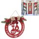 thumbnail image 5 of Letrero de Navidad de madera textura clara antidecoloración letrero de bienvenida colgante de Navidad rojo para vacaciones decoración del hogar ANGGREK Otros, 5 of 8