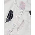 thumbnail image 6 of Keeccty Women Pineapple Funny Print Beach Blouse Cold Shoulder Sleeve Summer Single Breasted Button Shirts, 6 of 7