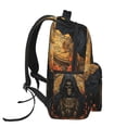 thumbnail image 3 of Cool Death Skull Grim Reaper Art Backpack Casual College Bag Zipper Laptop Daypack Hiking Rucksack Travel, 3 of 5