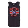 thumbnail image 2 of Wild Bobby City of New York NY Hockey Fantasy Fan Sports Men's Tank Top, Black, Small, 2 of 5
