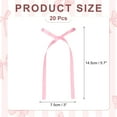 thumbnail image 3 of Uxcell 20 Pcs Bow Cake Bowknot Decorations, 3x5.7 Inch Satin Bowknot for Cake Dessert Craft DIY, Light Pink, 3 of 5