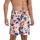thumbnail image 2 of Balery Abstract Leopard Print Pantalones cortos de pijama de punto de algodón para hombre con cinturilla y bolsillos-Large, 2 of 6