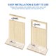 thumbnail image 4 of 4pcs Acero inoxidable Rotación de 360 ​​grados Puerta oculta Piedra Bisagra de pivote para puertas de madera, 4 of 6