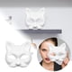 thumbnail image 2 of Máscara de Gato Blanco - Artesanía de Papel Pintado a Mano, Banda Elástica, para Niños Adultos Cosplay, DIY Pintura y Decoración de Fiestas, 2 of 6