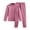 Purple, variant on Girls Pajamas Kids Soft Comfy Solid Color Raglan Sleepwear Winter Autumn Thicken Homewear Pajama Set Size 18-24 M